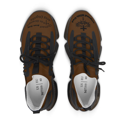 Women's Mesh Sneakers — Brown/White & Brown/Black Athletic Shoes