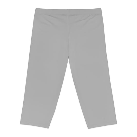Capri Leggings - Light Grey/Black