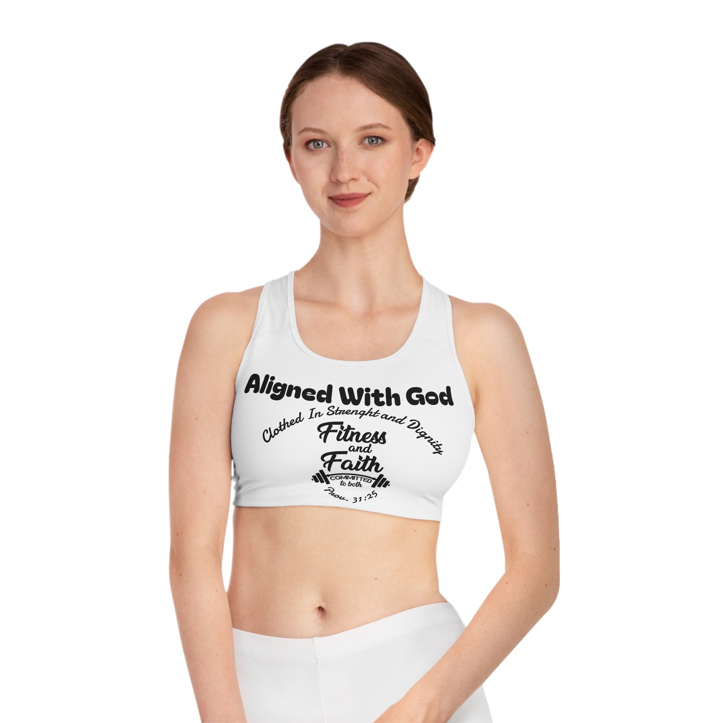 Layering Sports Bra - White/Black