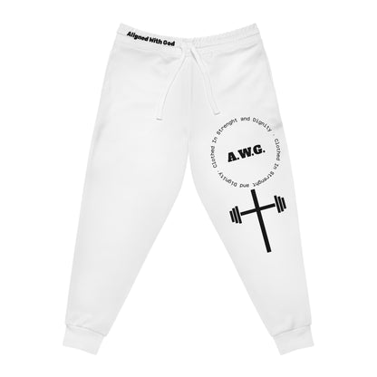 Athletic Joggers - White/Black