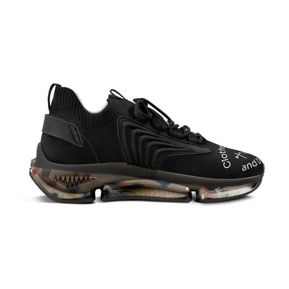 Men's Mesh Sneakers — Black/White & Black/White Athletic Shoes