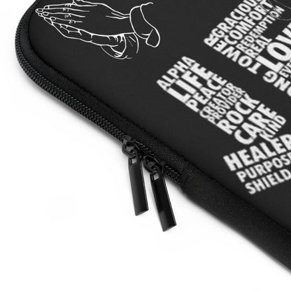 Jesus Laptop Sleeve - Black