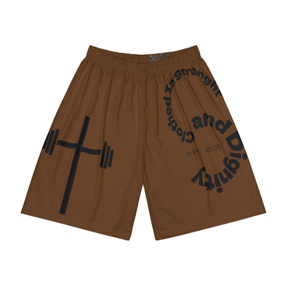 Gym Shorts - Brown/Black