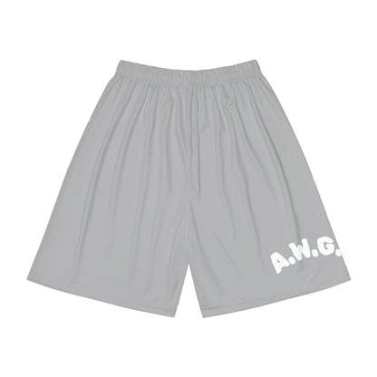 Gym Shorts - Light Grey/White