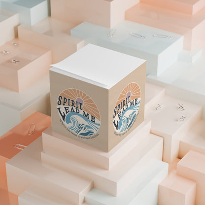 Note Cube — “Spirit Lead Me” Inspirational Sticky Note Block