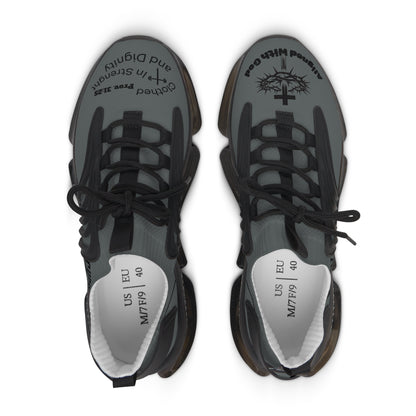 Women's Mesh Sneakers — Dark Grey/Black & Light Grey/White Athletic Shoes