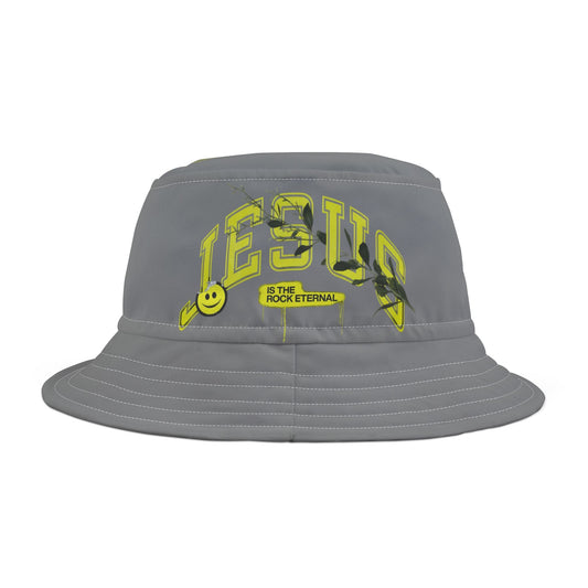 Jesus is the Rock Eternal Bucket Hat