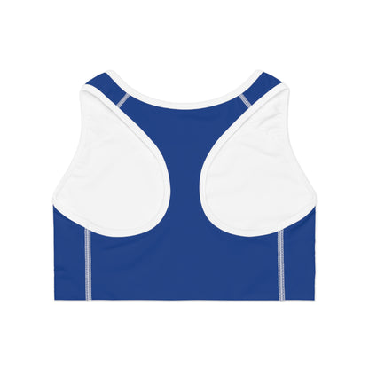 Layering Sports Bra - Dark Blue/White
