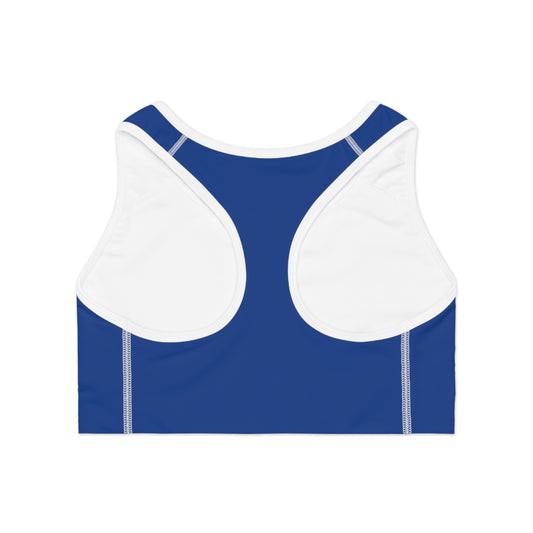 Layering Sports Bra - Dark Blue/White