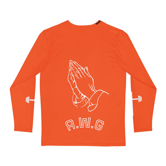I Can do All things Through Christ - Unisex Long Sleeve - Orange/White