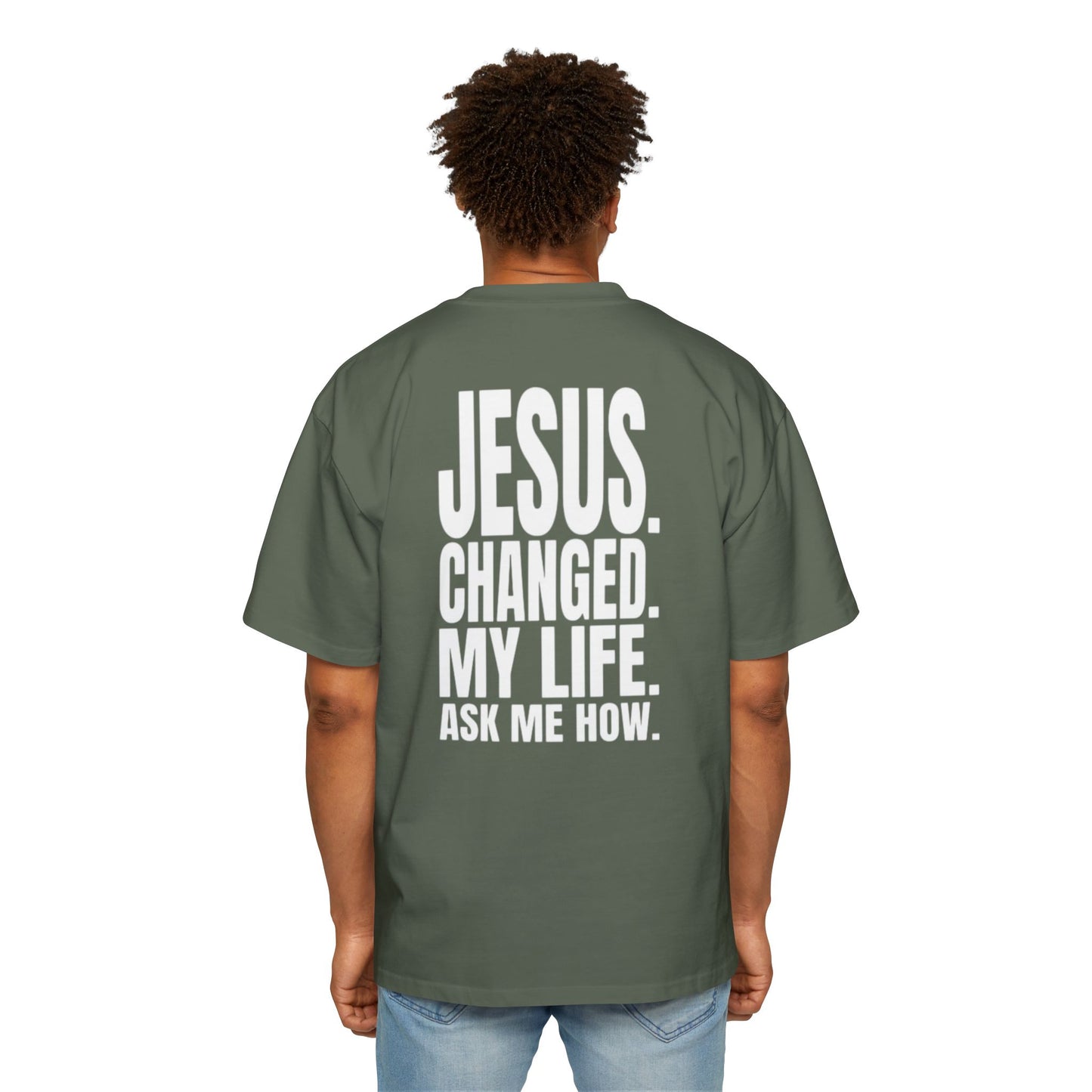 Ask me about Jesus - Oversized Tee