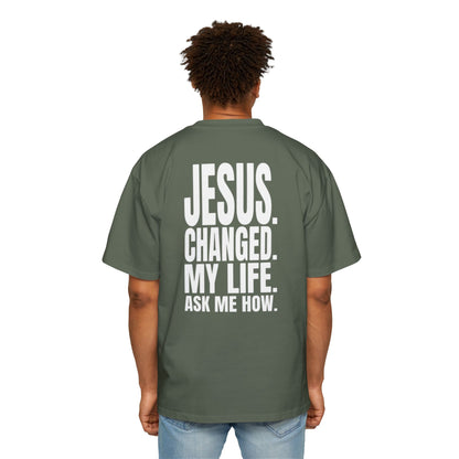 Ask me about Jesus - Oversized Tee