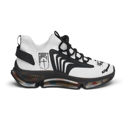 Women's Mesh Sneakers — Black/White & Black/White Athletic Shoes
