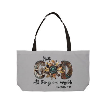 With God - Weekender Tote Bag
