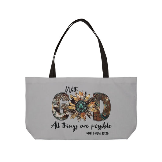 With God - Weekender Tote Bag
