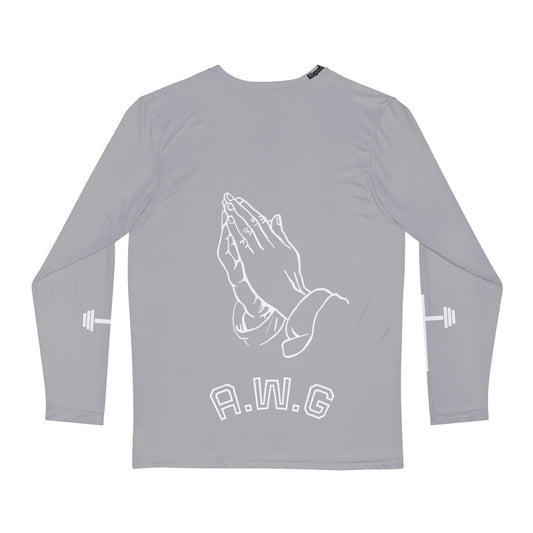 I Can do All things Through Christ - Unisex Long Sleeve - Light Grey/White