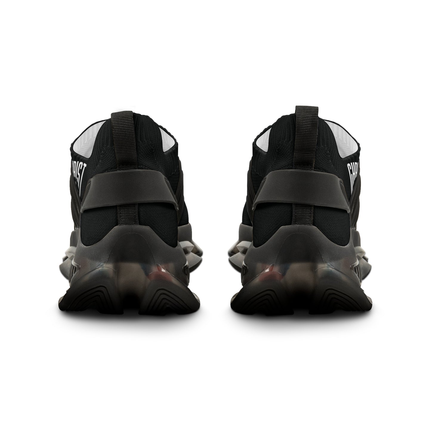 Men's Mesh Sneakers — Black/White & Black/White Athletic Shoes