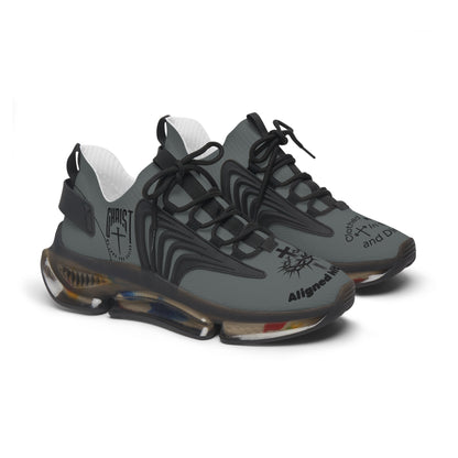 Women's Mesh Sneakers — Dark Grey/Black & Light Grey/White Athletic Shoes