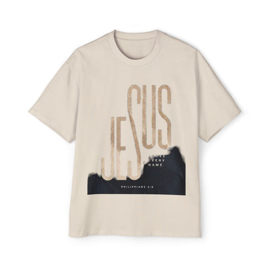 Jesus Set Me Free - Men's Heavy Oversized Tee