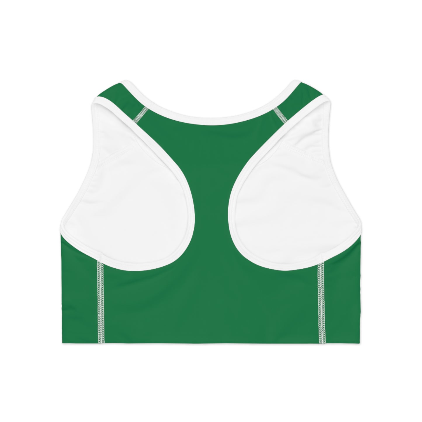 Layering Sports Bra - Dark Green/White