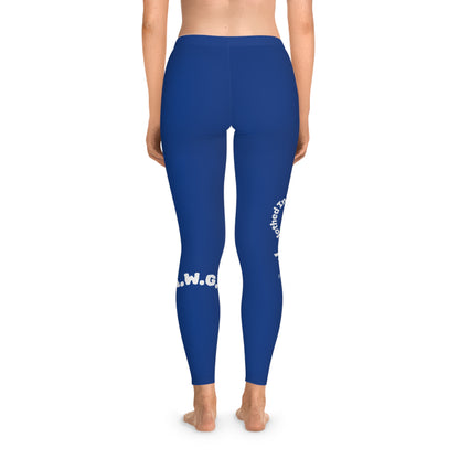 Ankle-Length Leggings - Dark Blue