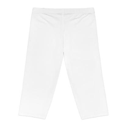 Capri Leggings - White/Black