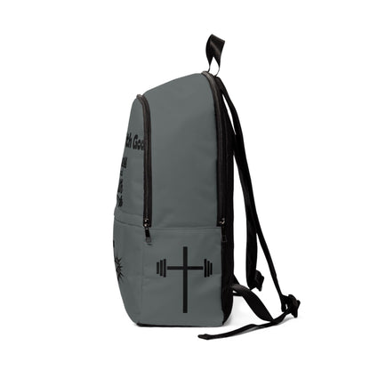 Fitness and Faith Backpack - Dark Grey