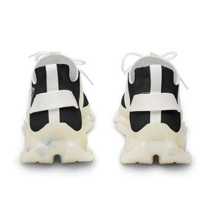 Men's Mesh Sneakers — Black/White & Black/White Athletic Shoes
