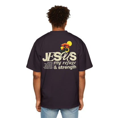 Jesus my refuge & strength - Oversized Tee