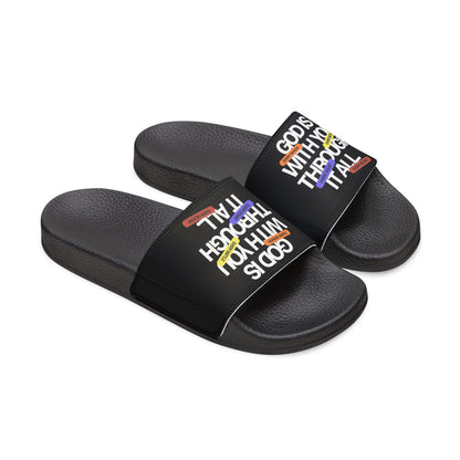 Men's Removable Strap Sandals — God Is With You Through It All