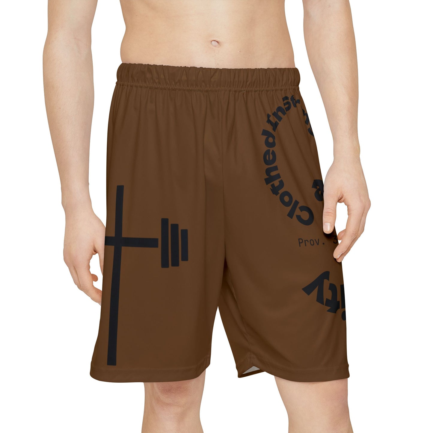 Gym Shorts - Brown/Black