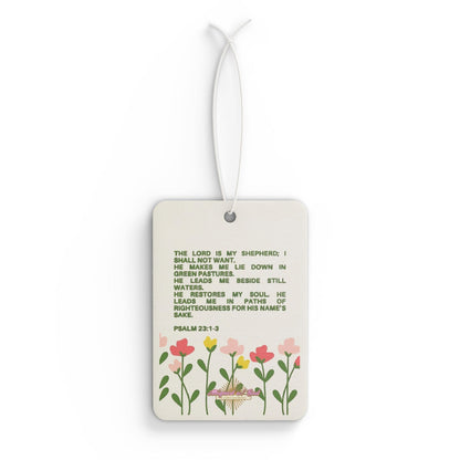 Psalm 23:1-3 - Car Air Freshener 4pack