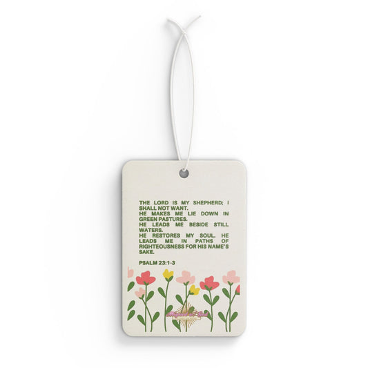 Psalm 23:1-3 - Car Air Freshener 4pack