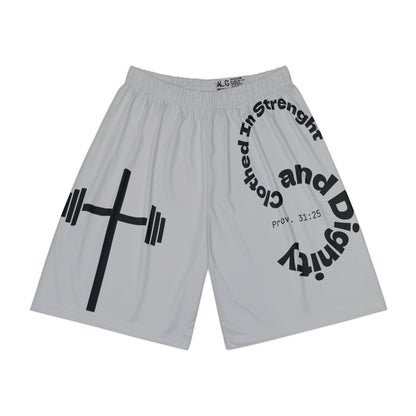 Gym Shorts - Light Grey/Black