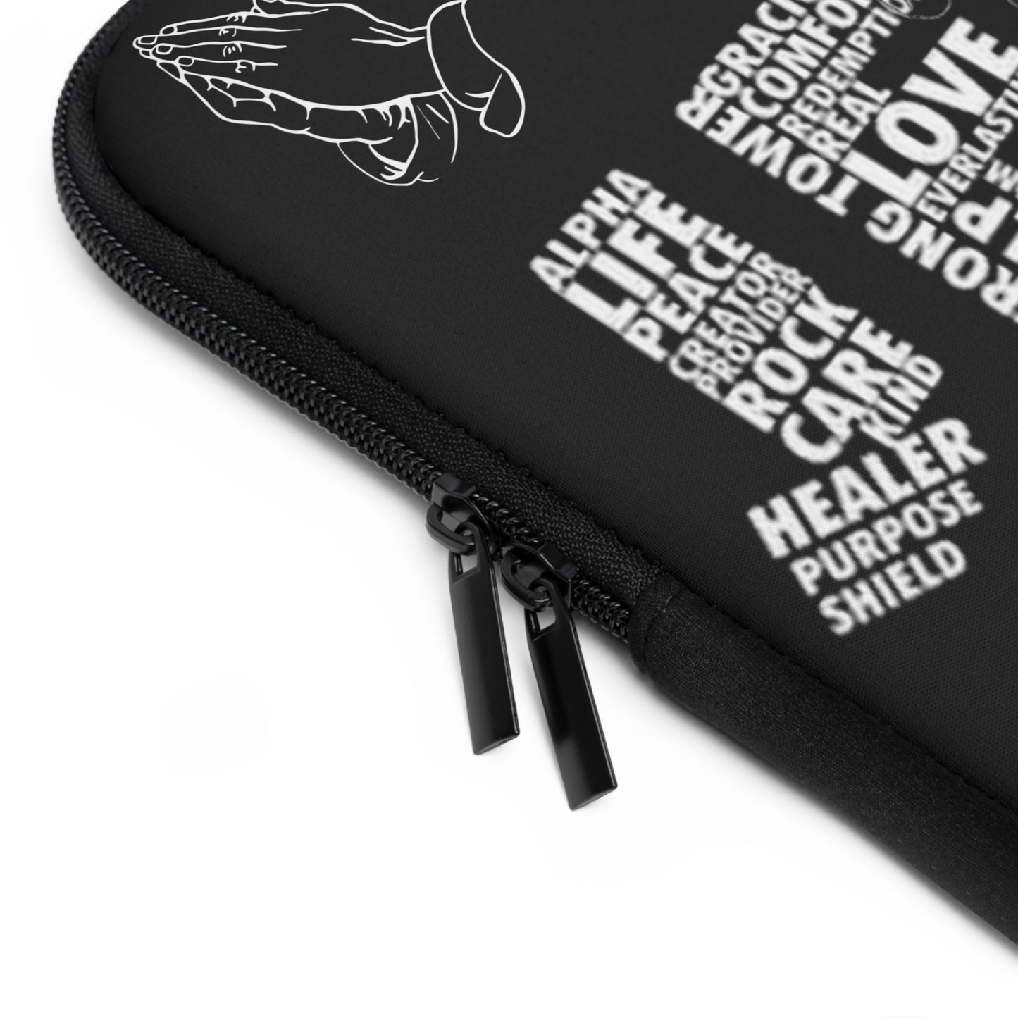 Jesus Laptop Sleeve - Black