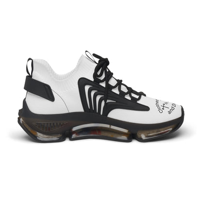 Women's Mesh Sneakers — Black/White & Black/White Athletic Shoes