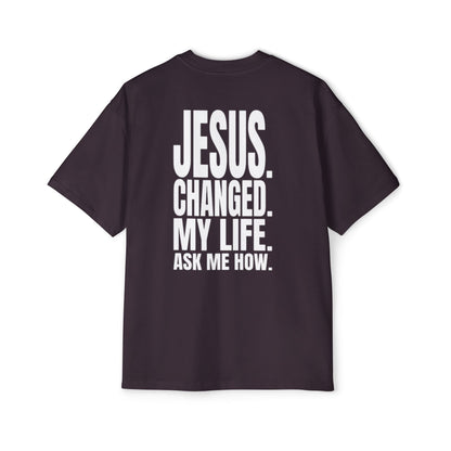 Ask me about Jesus - Oversized Tee
