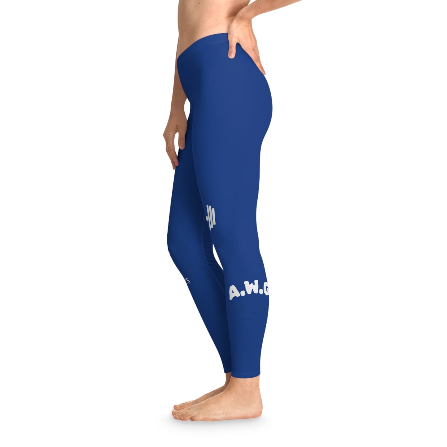 Ankle-Length Leggings - Dark Blue