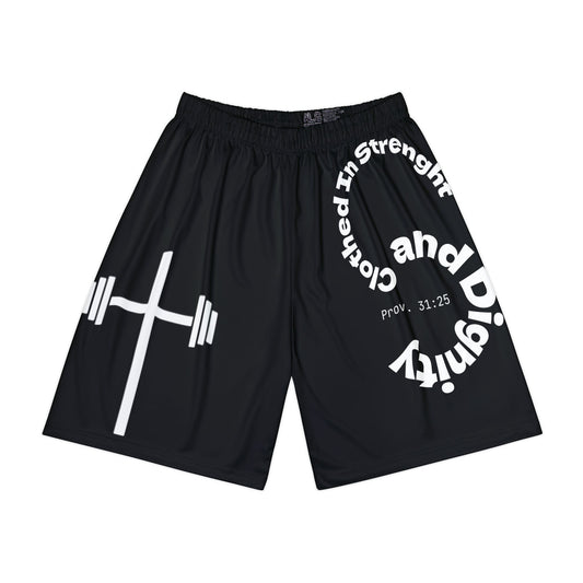 Gym Shorts - Black/White