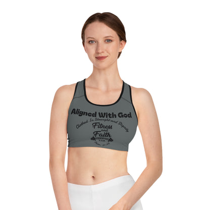 Layering Sports Bra - Dark Grey/Black