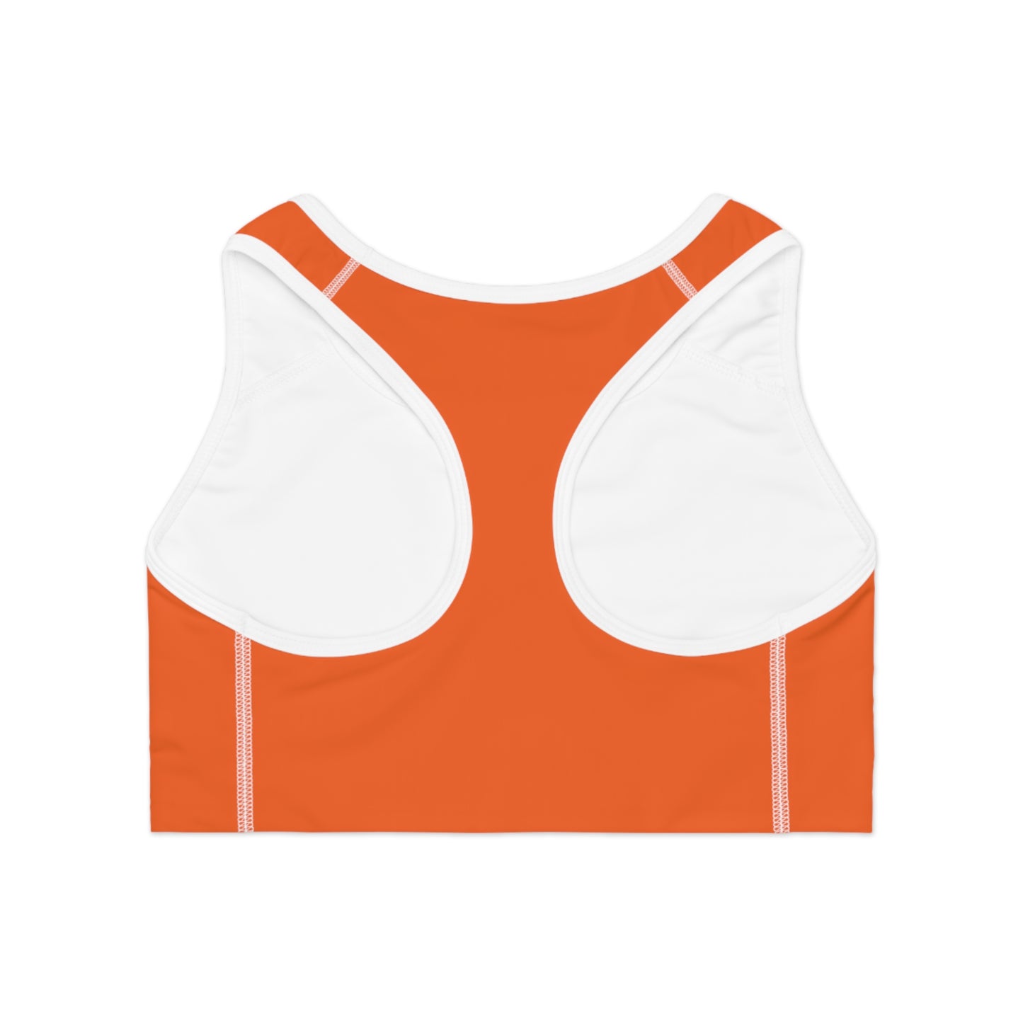 Layering Sports Bra - Orange/White
