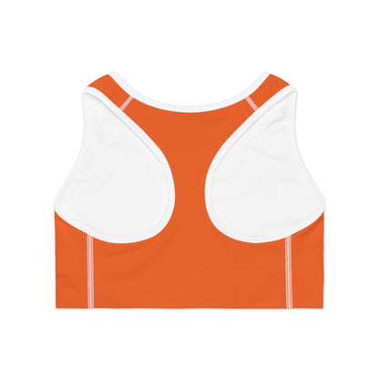 Layering Sports Bra - Orange/White
