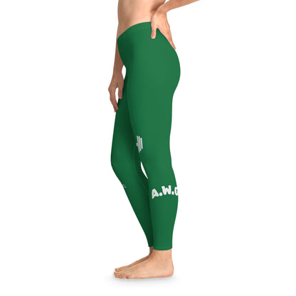 Ankle-Length Leggings - Dark Green