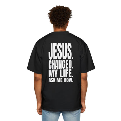 Ask me about Jesus - Oversized Tee