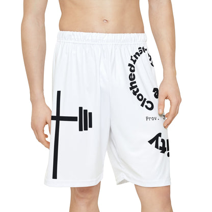 Gym Shorts - White/Black