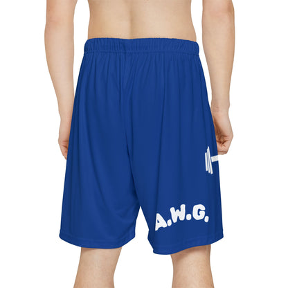 Gym Shorts - Dark Blue/White