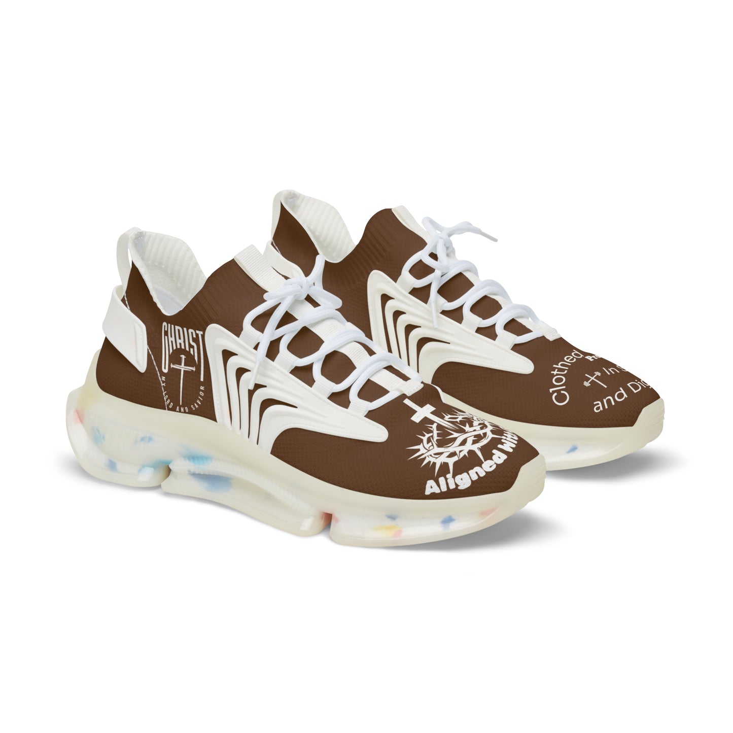 Men's Mesh Sneakers — Brown/White & Brown/Black Athletic Shoes