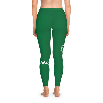 Ankle-Length Leggings - Dark Green
