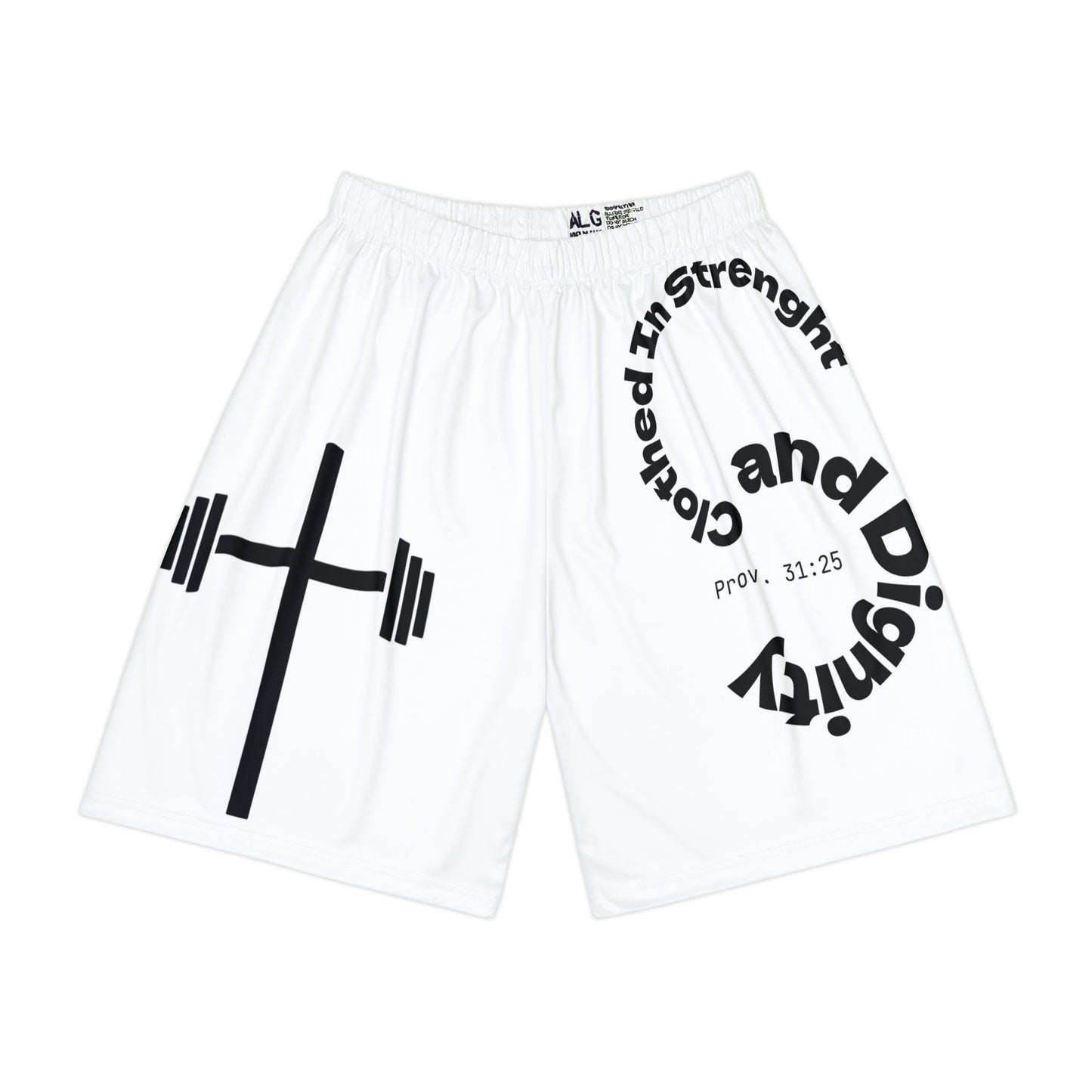 Gym Shorts - White/Black