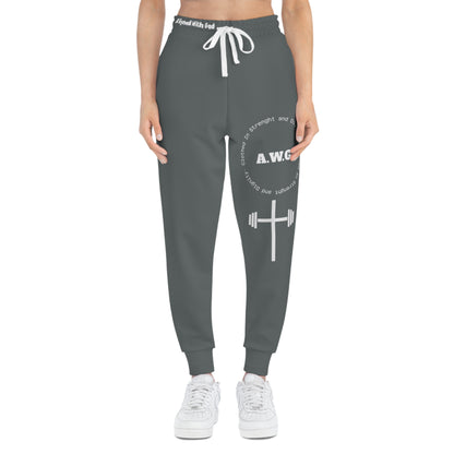 Athletic Joggers - Dark Grey/White